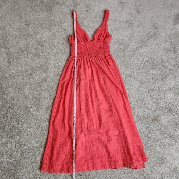 Abercrombie & Fitch Baby Doll Y2K Style Linen Blend Maxi Dress Size S Fits Large - Picture 12 of 15